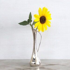 Vintage silver plated bud accent vase. New in box